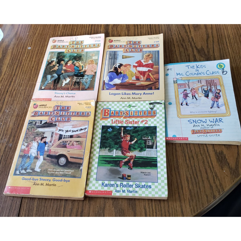 Vintage Babysitters Club Little Sister Series Lot of 5 Books Varied Condition